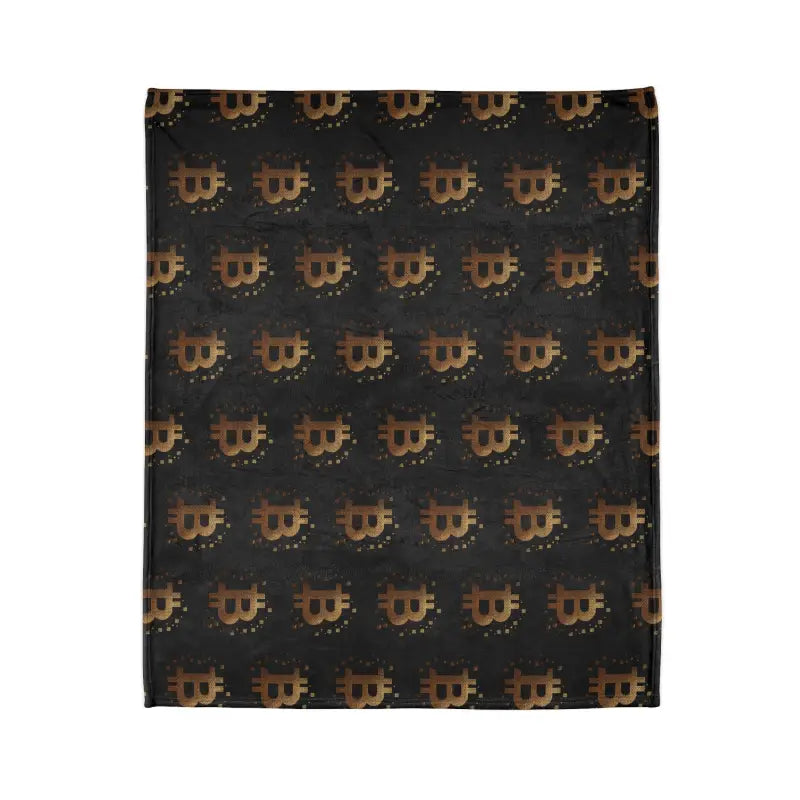 Cozy Up with a Soft Golden Bitcoin Cryptocurrency Blanket - Home Decor