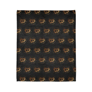 Golden Bitcoin Cryptocurrency Blanket Soft Luxury Cozy - Dipaliz - Blankets