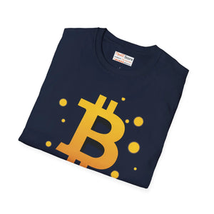 Golden Bitcoin Unisex Softstyle Tee Cotton Shirt Dipaliz - T-shirts