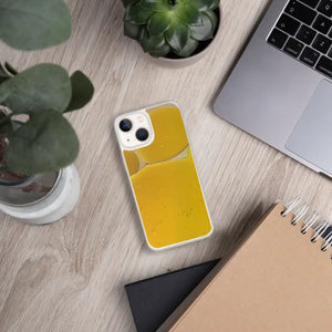 Iphone Case Yellow Abstract Pattern Wireless Charging - Dipaliz - Mobile Phone Cases