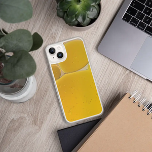 Iphone Case Yellow Abstract Pattern Wireless Charging - Dipaliz - Mobile Phone Cases