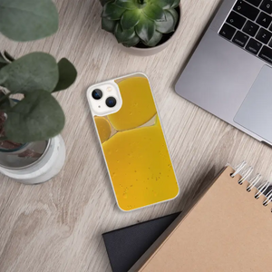 Iphone Case Yellow Abstract Pattern Wireless Charging - Dipaliz - Mobile Phone Cases