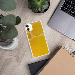 Iphone Case Yellow Abstract Pattern Wireless Charging - Dipaliz - Mobile Phone Cases