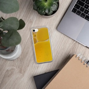 Iphone Case Yellow Abstract Pattern Wireless Charging - Dipaliz - Mobile Phone Cases