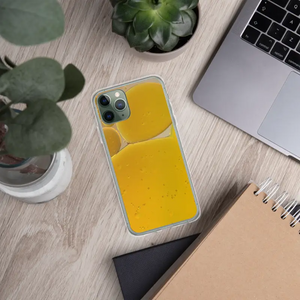 Iphone Case Yellow Abstract Pattern Wireless Charging - Dipaliz - Mobile Phone Cases