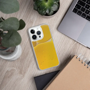 Iphone Case Yellow Abstract Pattern Wireless Charging - Dipaliz - Mobile Phone Cases