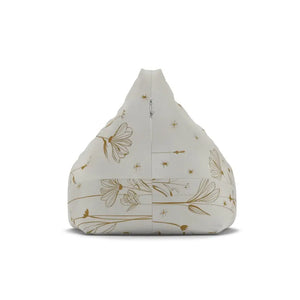 Golden Flowers Bean Bags Cover - Elegant Polyester - Dipaliz - Slipcovers
