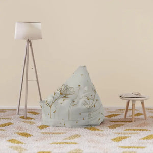 Golden Flowers Bean Bags Cover - Elegant Polyester - Dipaliz - Slipcovers