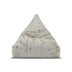 Golden Flowers Bean Bags Cover - Elegant Polyester - Dipaliz - Slipcovers