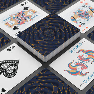 Luxury Poker Playing Cards - Golden Geometric Pattern - Dipaliz - Card Games