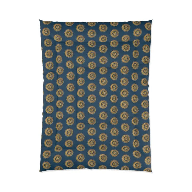 Golden Geometrical Comforter - Snooze Like Royalty! - 68’’ × 92’’ Home Decor