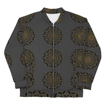 Shine Bright in the Golden Glory Unisex Bomber Jacket! - Clothing