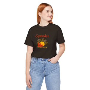 Golden Hour September Tee Ring-spun Cotton Nature Lover Gift - Dipaliz - T-shirts