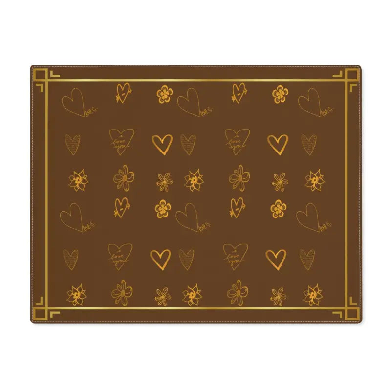 Elevate Dining with Golden Leaves Cloth Placemats! - 18’’ × 14’’ Home Decor