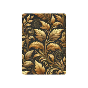 Golden Leaves Poker 300gsm Premium Card Deck - Dipaliz - 2.5’’ x 3.5’’ / White / Semi Glossy - Games