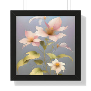 Golden Morning Bliss Pink Glory Framed Vertical Poster - Dipaliz - 16″ x / Black - Posters Prints & Visual Artwork