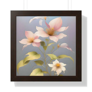 Golden Morning Bliss Pink Glory Framed Vertical Poster - Dipaliz - 16″ x / Walnut - Posters Prints & Visual Artwork