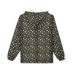 Personalized Star Pattern Windbreaker - Golden Shine Bright - Dipaliz - Windbreakers