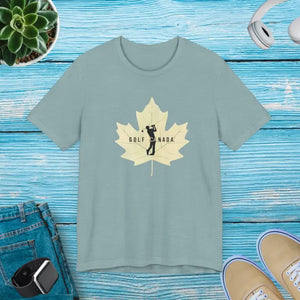 Golf Jersey Canada Maple Leaf Tee Unisex Classic Fit - Dipaliz - Heather Blue Lagoon / s - T-shirts