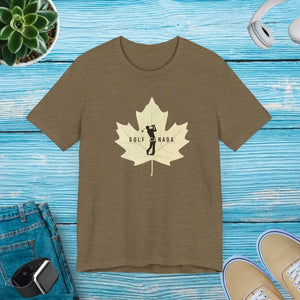 Golf Jersey Canada Maple Leaf Tee Unisex Classic Fit - Dipaliz - Heather Olive / s - T-shirts