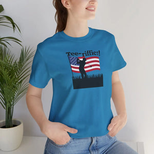 Tee-riffic Unisex Jersey - 4th of July Golfing Tee - Dipaliz - T-shirts
