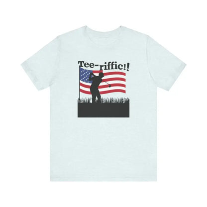 Tee-rific Unisex Jersey: 4th of July Golfing Short Sleeve - T-shirt