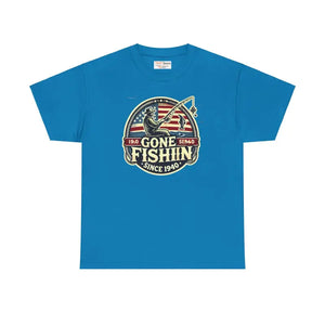 Fishing Unisex Heavy Cotton Tee - Adventure Ready Style - Dipaliz - Sapphire / s - T-shirts