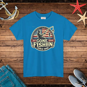 Fishing Unisex Heavy Cotton Tee - Adventure Ready Style - Dipaliz - T-shirts