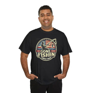 Fishing Unisex Heavy Cotton Tee - Adventure Ready Style - Dipaliz - T-shirts
