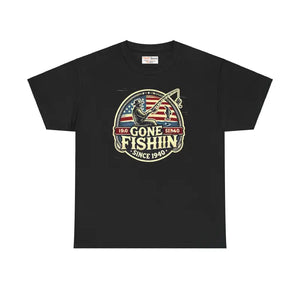 Fishing Unisex Heavy Cotton Tee - Adventure Ready Style - Dipaliz - T-shirts