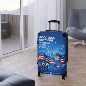 Patriotic Suitcase Funny Farewell Travel Luggage - Dipaliz - Suitcases