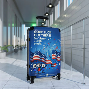 Patriotic Suitcase Funny Farewell Travel Luggage - Dipaliz - Suitcases