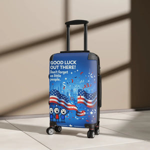 Patriotic Suitcase Funny Farewell Travel Luggage - Dipaliz - Suitcases