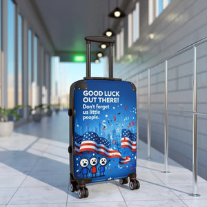 Patriotic Suitcase Funny Farewell Travel Luggage - Dipaliz - Suitcases