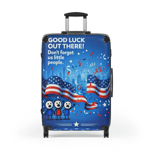 Patriotic Suitcase Funny Farewell Travel Luggage - Dipaliz - Suitcases