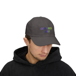 Good Vibes Dad Cap Classic White Baseball Hat - Dipaliz - Hats
