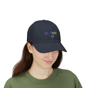 Good Vibes Dad Cap Classic White Baseball Hat - Dipaliz - Hats