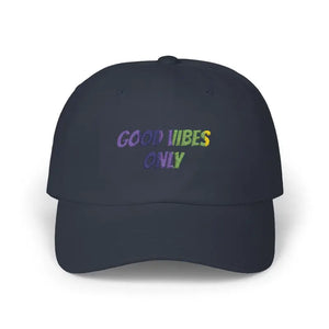 Hats - Good Vibes Dad Cap - Classic White Baseball Hat - Dipaliz Navy / one Size
