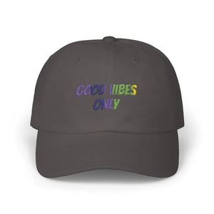 Hats - Good Vibes Dad Cap - Classic White Baseball Hat - Dipaliz Dark Grey / one Size