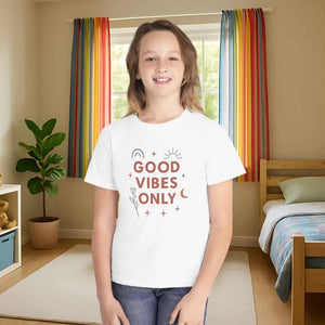 Good Vibes Youth Tee Everyday Comfort Soft Cotton - Dipaliz - T-shirts