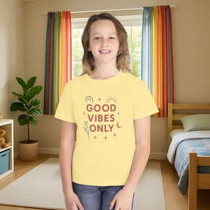 Good Vibes Youth Tee Everyday Comfort Soft Cotton - Dipaliz - T-shirts