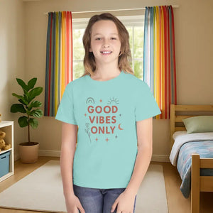 Good Vibes Youth Tee Everyday Comfort Soft Cotton - Dipaliz - T-shirts
