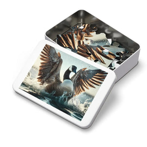 Goose Fluttering Jigsaw Puzzle - High-quality Chipboard - Dipaliz
