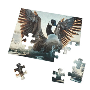 Goose Fluttering Jigsaw Puzzle - High-quality Chipboard - Dipaliz