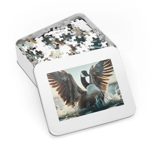 Goose Fluttering Jigsaw Puzzle - High-quality Chipboard - Dipaliz
