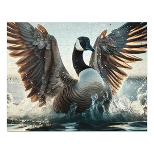 Goose Fluttering Jigsaw Puzzle - High-quality Chipboard - Dipaliz
