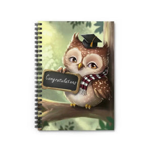 Spiral Notebook Graduation Gift - Premium Owl Design - Dipaliz - one Size - Journals