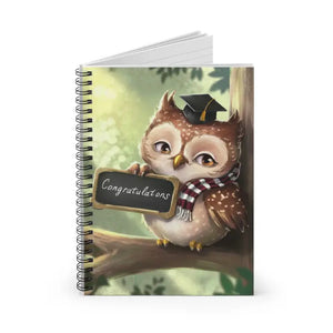 Spiral Notebook Graduation Gift - Premium Owl Design - Dipaliz - one Size - Journals
