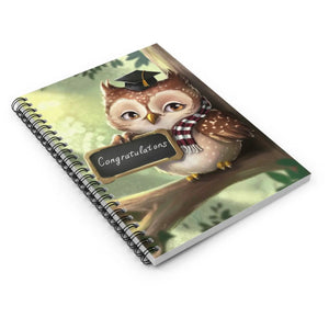 Premium Owl Spiral Notebook - Graduation Gift - Dipaliz - Journals