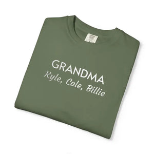 T-shirt - Grandma Tee - Soft Script Graphic Gift Shirt - Dipaliz